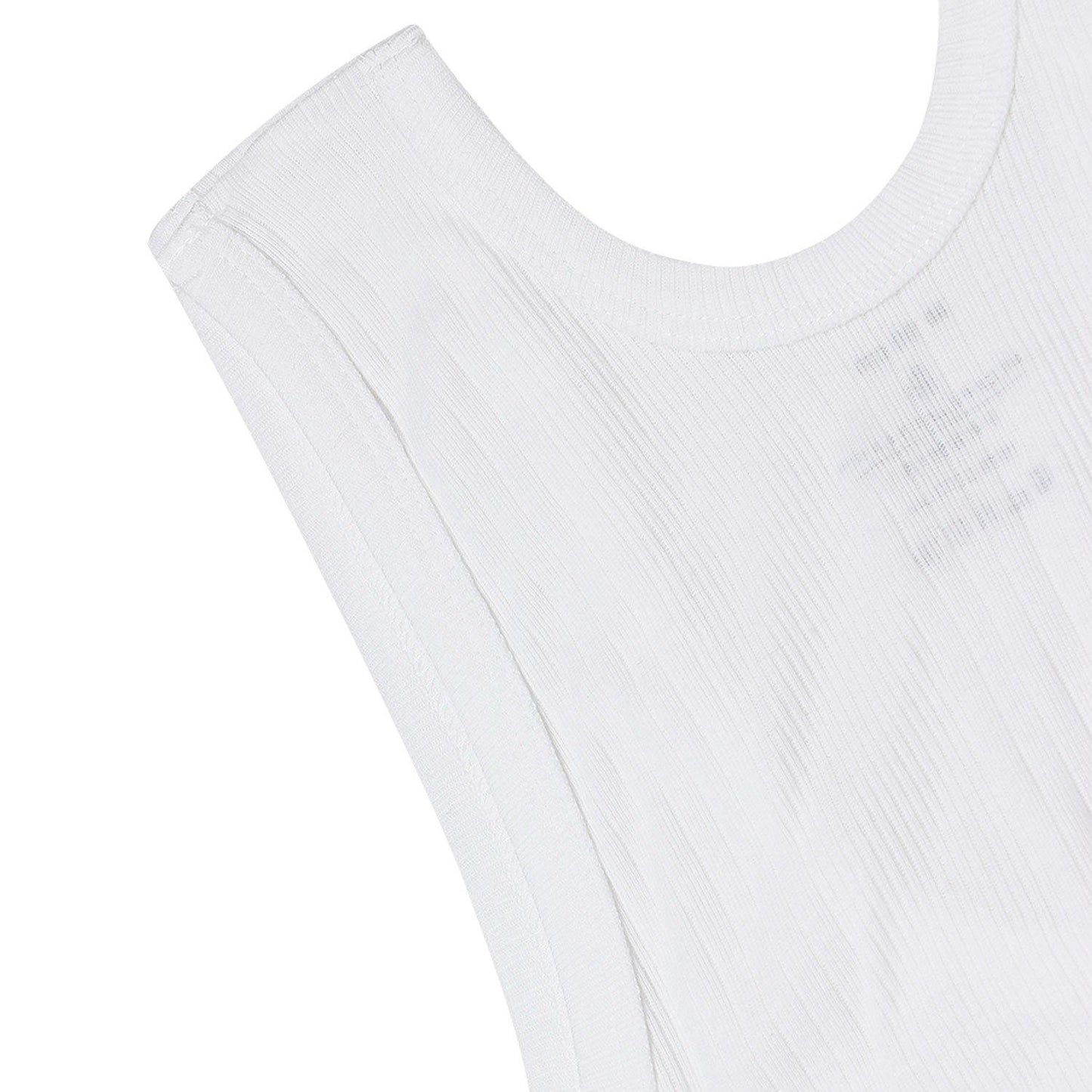 Ribbed Cotton Vest For Men