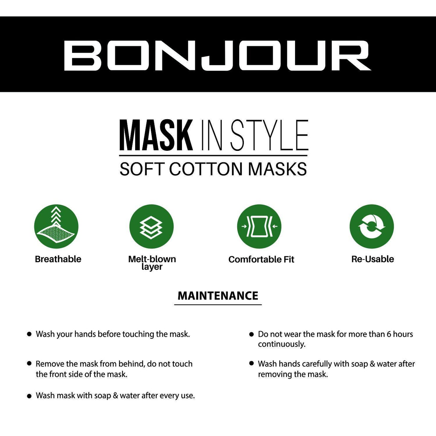 Printed Mask For Ladies