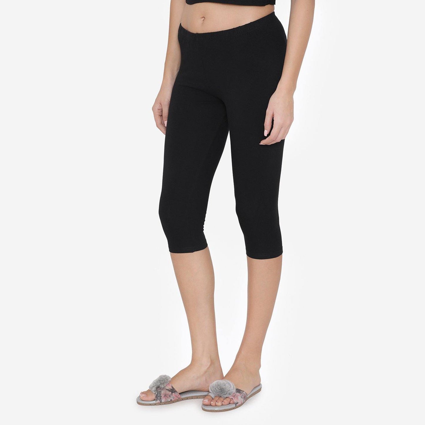 Women's Comfy Classy Capri Leggings - Black - Bonjour Group
