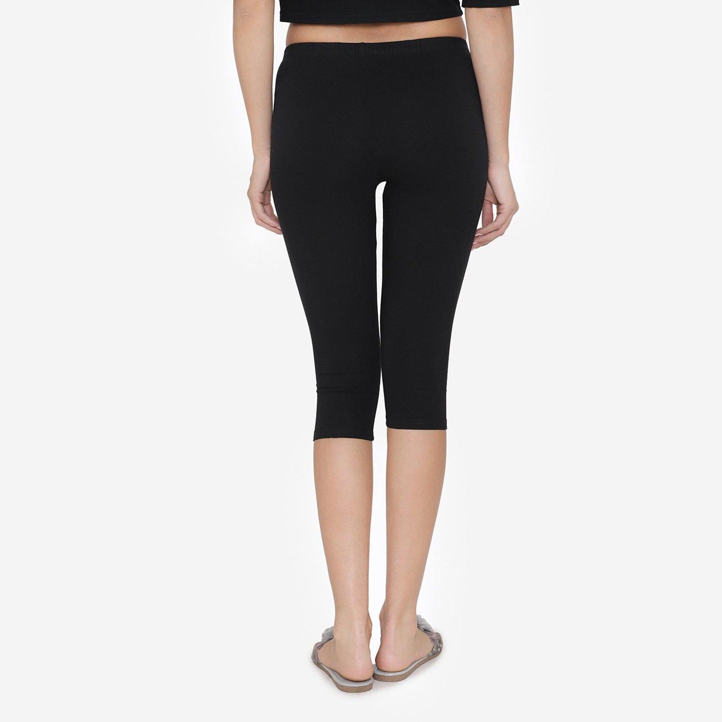 Women's Comfy Classy Capri Leggings - Black - Bonjour Group