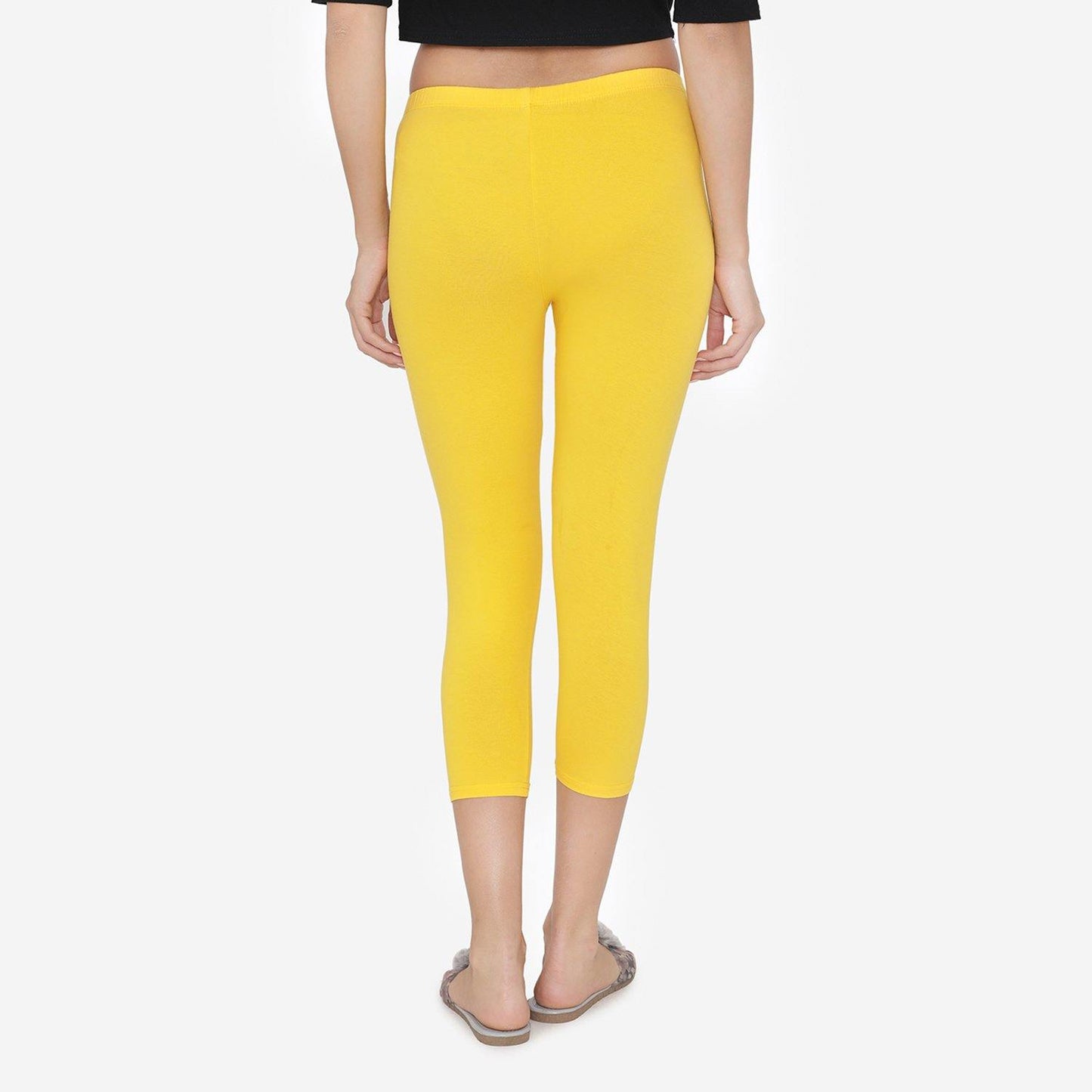 Women's Comfy Classy Capri Leggings - Sun Flower - Bonjour Group