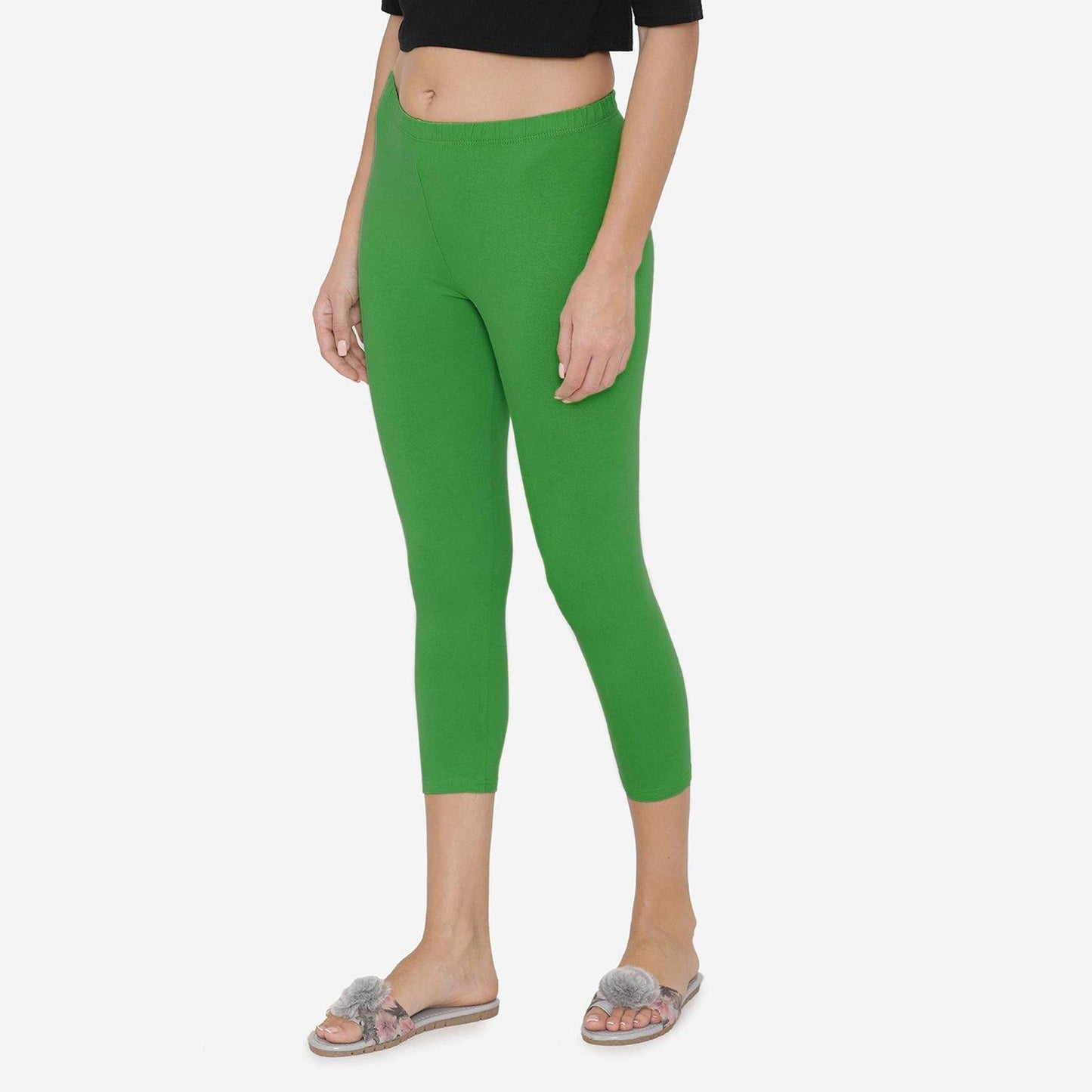 Women's Comfy Classy Capri Leggings - Rich Green - Bonjour Group