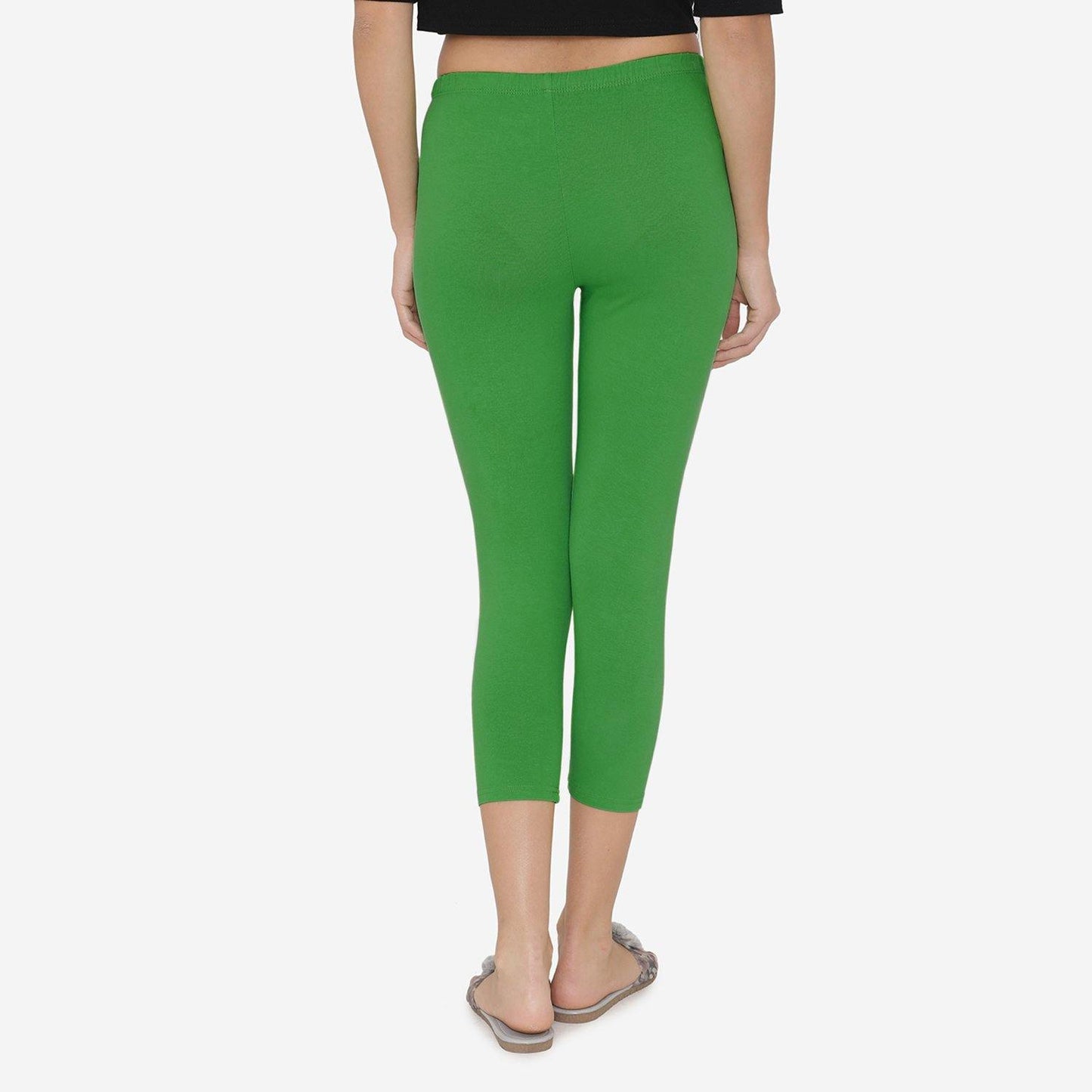Women's Comfy Classy Capri Leggings - Rich Green - Bonjour Group