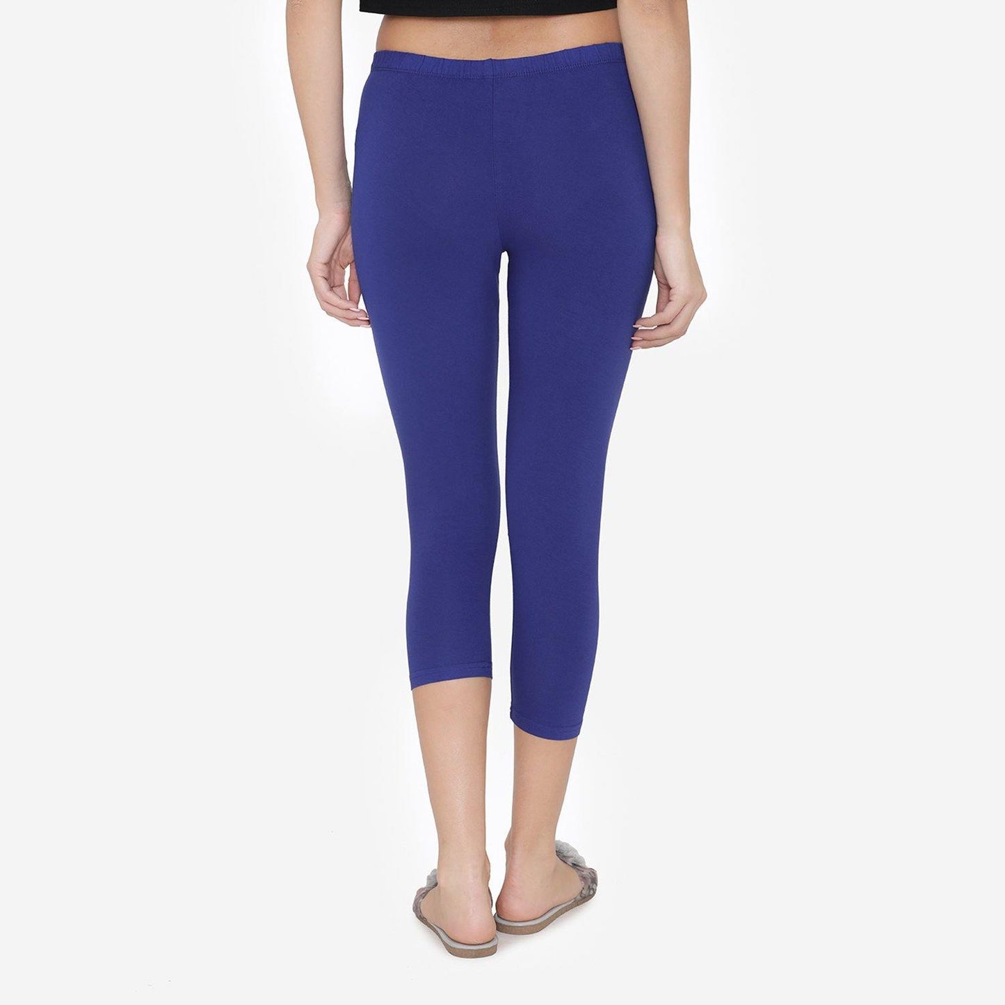 Women's Comfy Classy Capri Leggings - Ink Blue - Bonjour Group