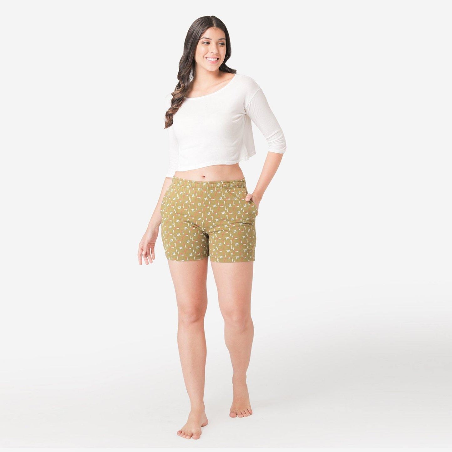 Cotton Shorts For Ladies