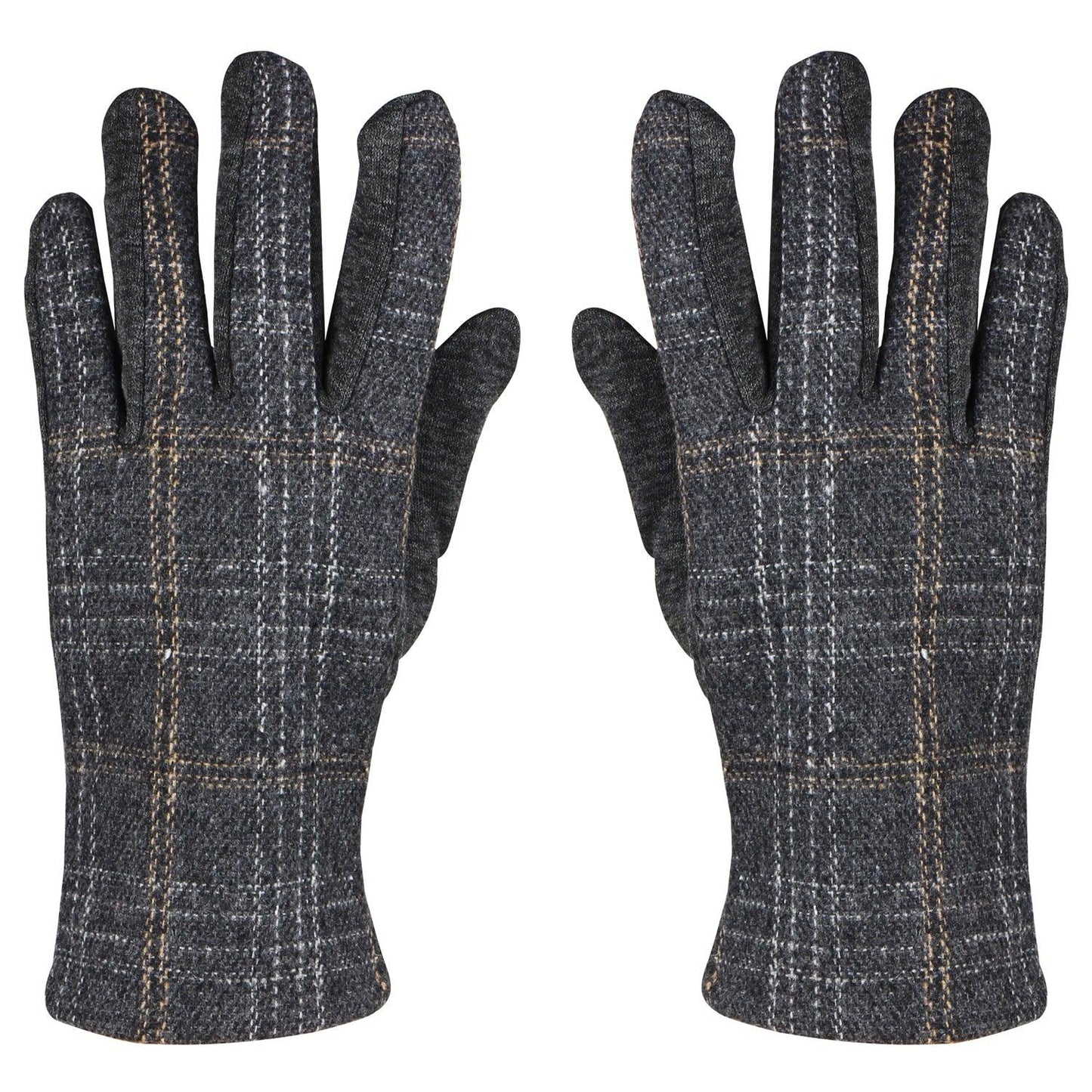Men's Woolen Gloves In Dark Grey