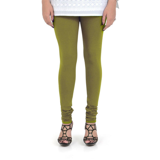 Vami Women's Cotton Stretchable Churidar Legging - Grass Hopper - Bonjour Group
