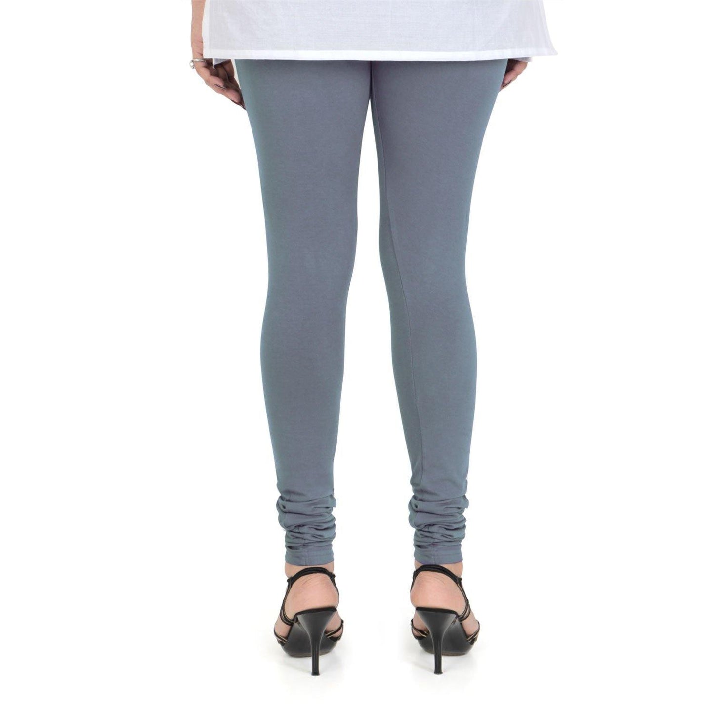 Vami Women's Cotton Stretchable Churidar Legging - Wild Dove - Bonjour Group
