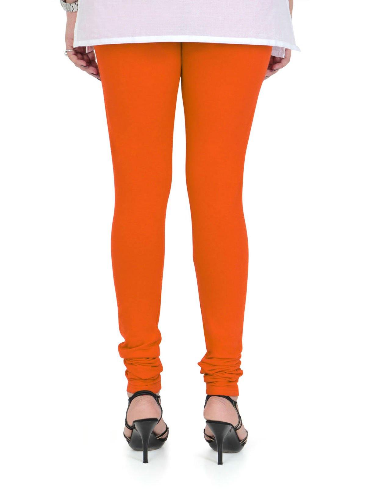 Vami Women's Cotton Stretchable Churidar Legging - Fire - Bonjour Group