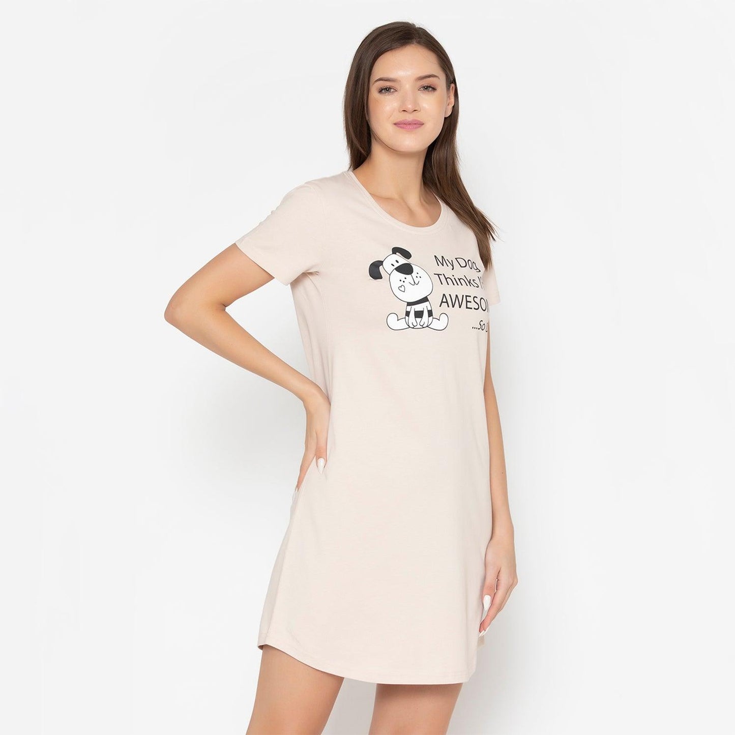 Ladies Cotton Sleepshirt