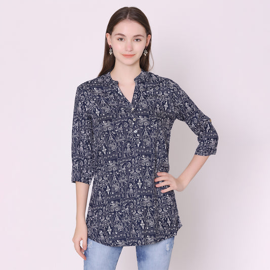 Women's Printed Short Kurti