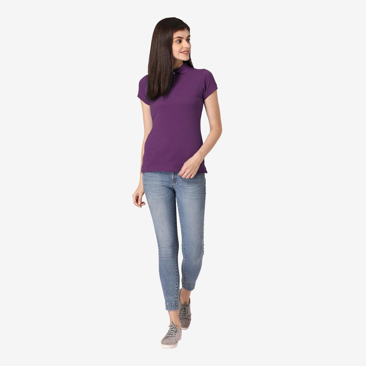 Ladies Plain Polo Tee