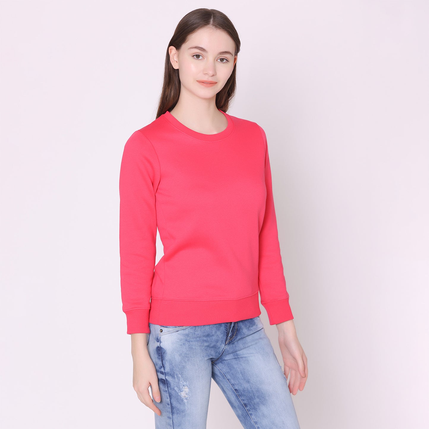 Plain Sweatshirt For Ladies