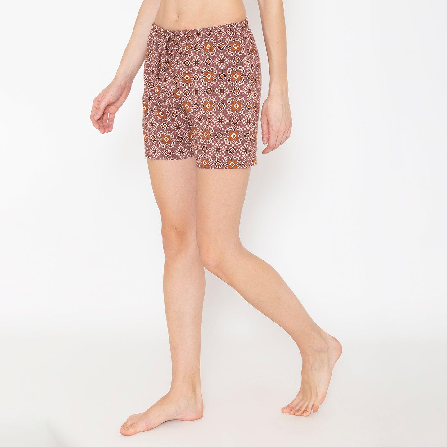Ladies Floral Print Short
