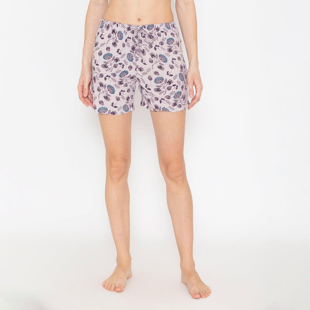 Printed Lounge Shorts For Women 