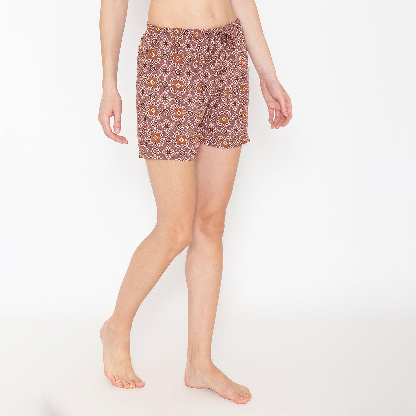 Floral Print Short For Ladies