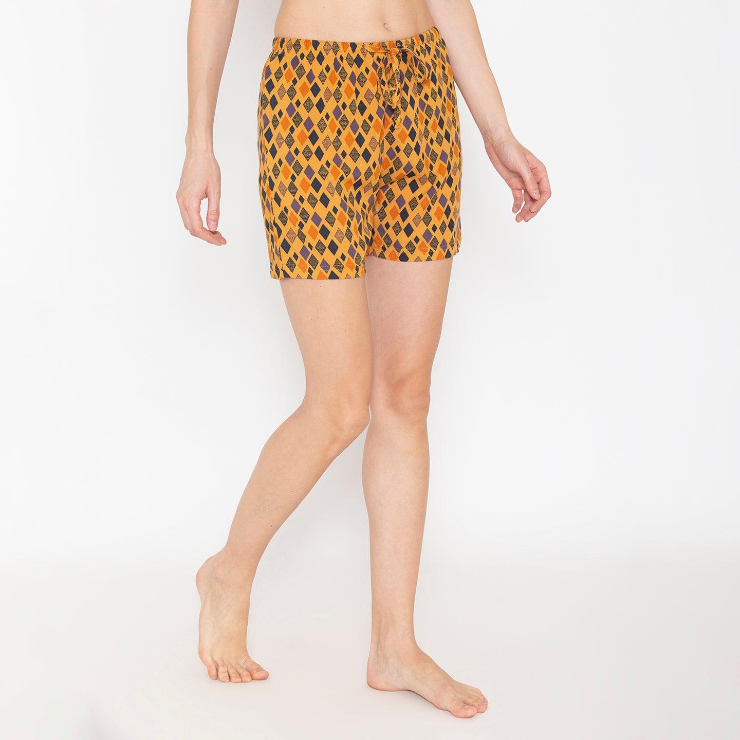 Women Printed Night Shorts