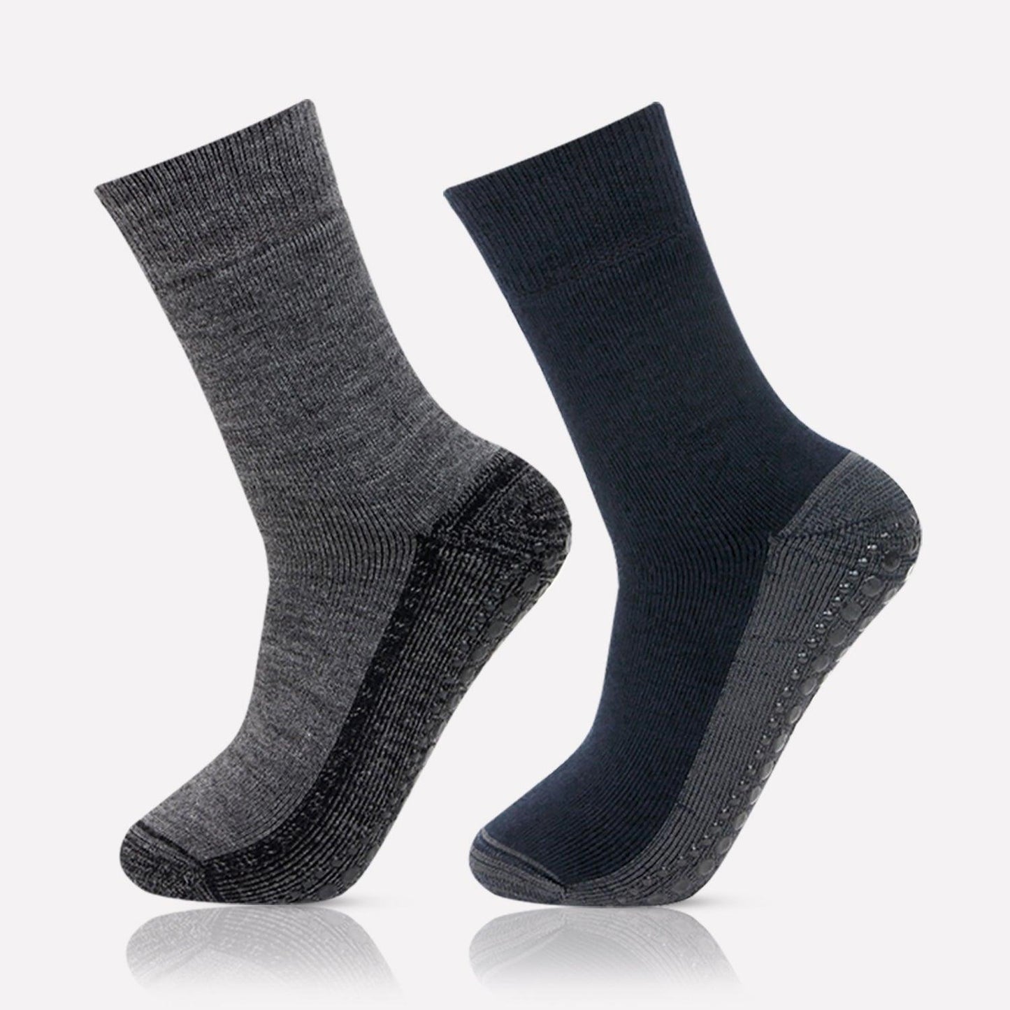Men's Anti-Skid (Gripper) Indoor Socks - Pack Of 2