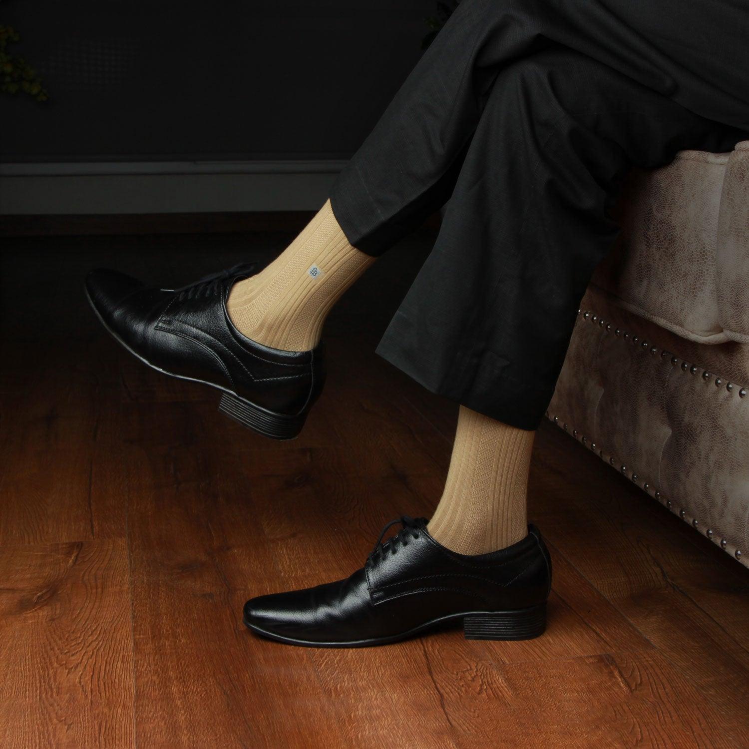 Premium Green or Khaki Formal Socks