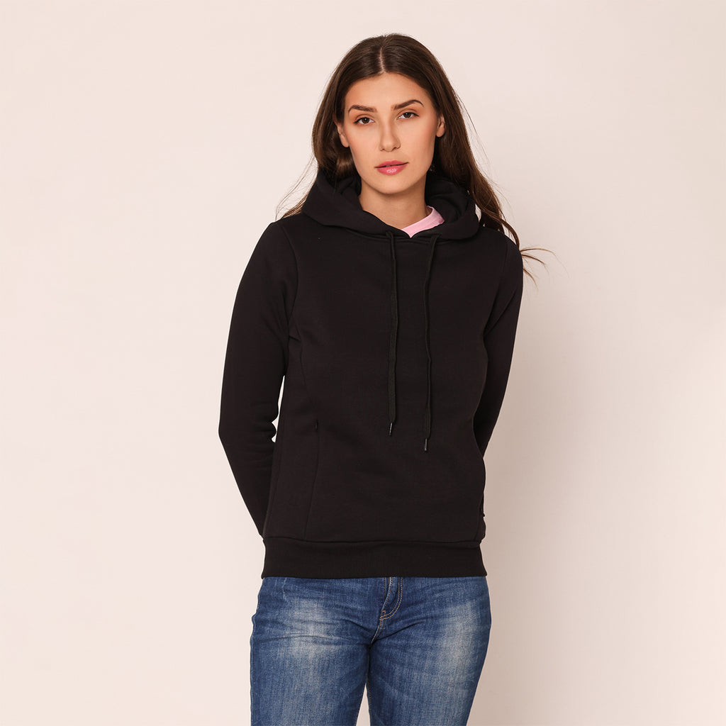 Women's Hoodie Jacket - Black
