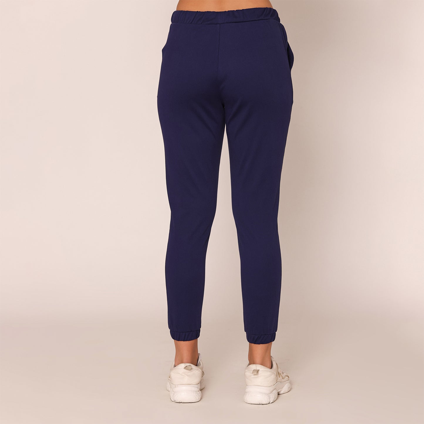Slim Fit Joggers For Women-Ink Blue