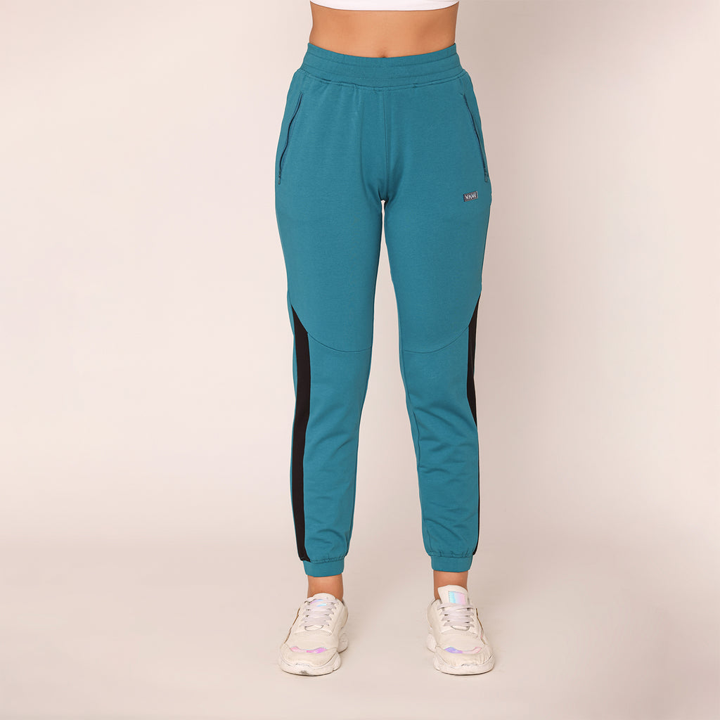 Women Fashion Jogger Pants - Harbour Blue