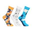Frolic Fit Men's Bold Print Crew Socks