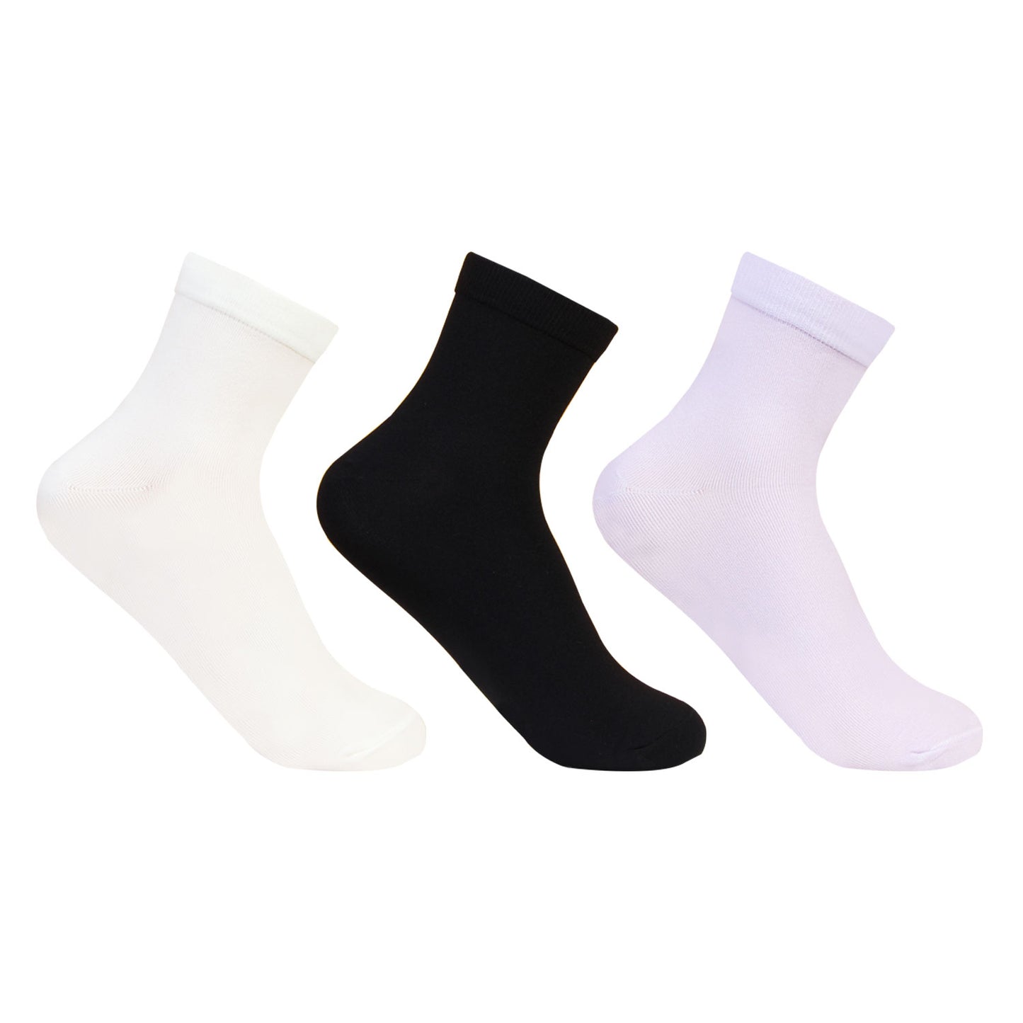 Women Silken Anklet Socks - 3 Pairs