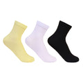 Women Silken Anklet Socks - 3 Pairs