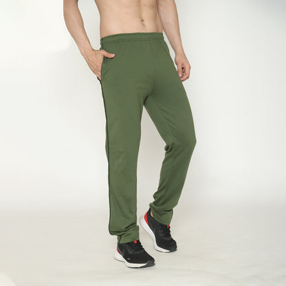 Men's Solid Track Pant - Olive