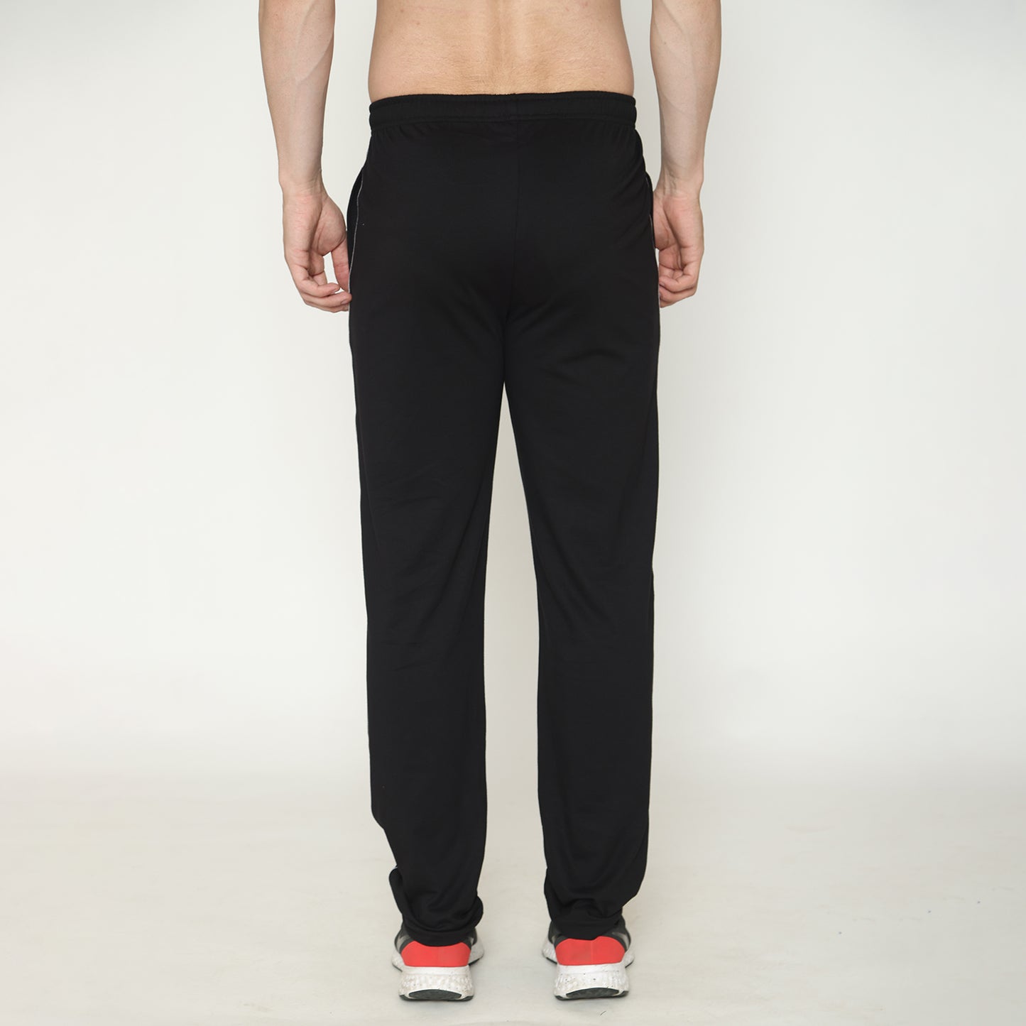 Men's Solid Track Pants - Black