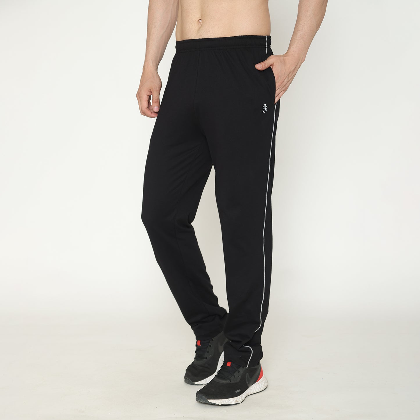 Men's Solid Track Pants - Black