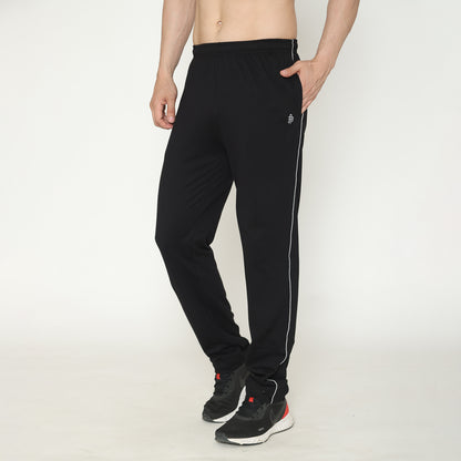 Men's Solid Track Pants - Black