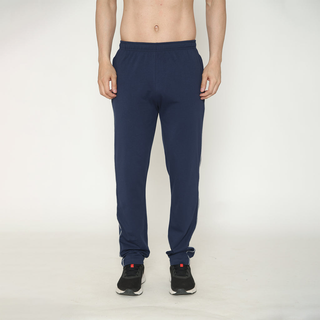 Men's Solid Track Pant - Navy