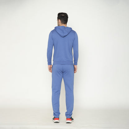 Men's Solid Track Suit - Dutch Blue