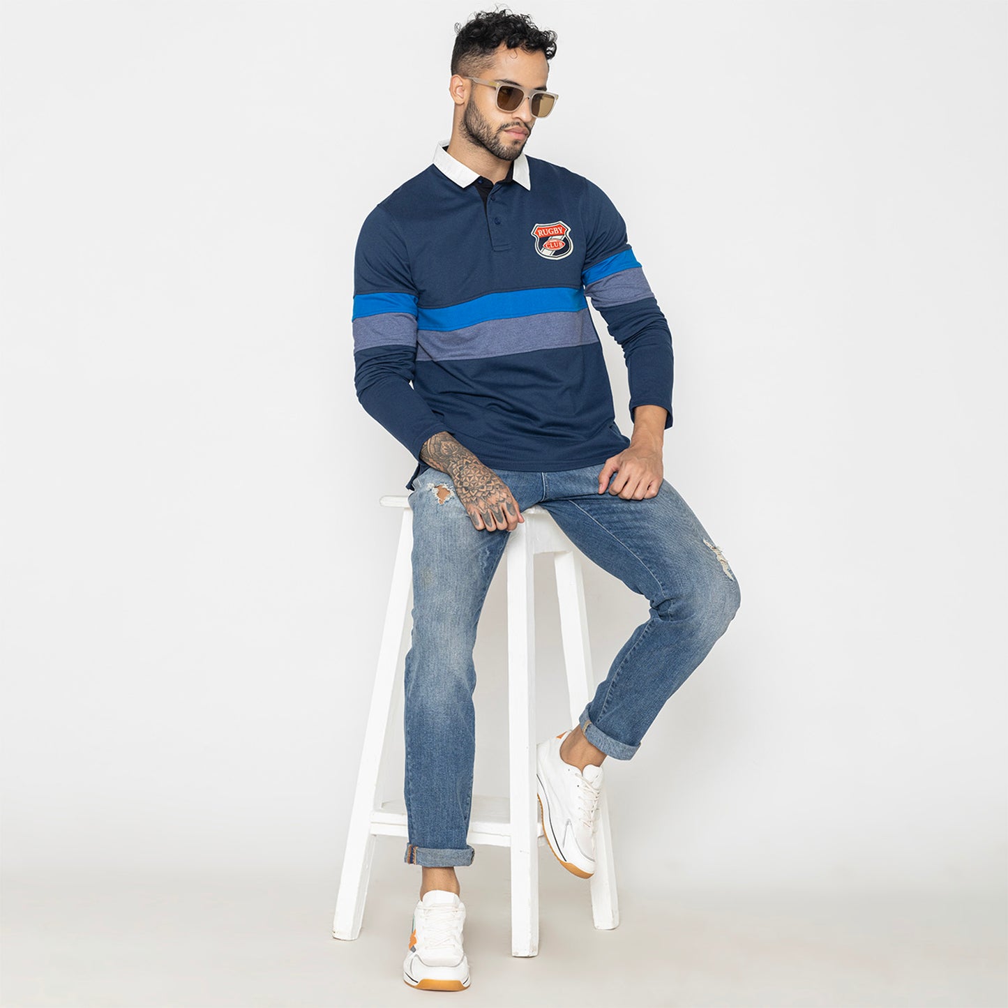 Men's Polo Tee - Navy