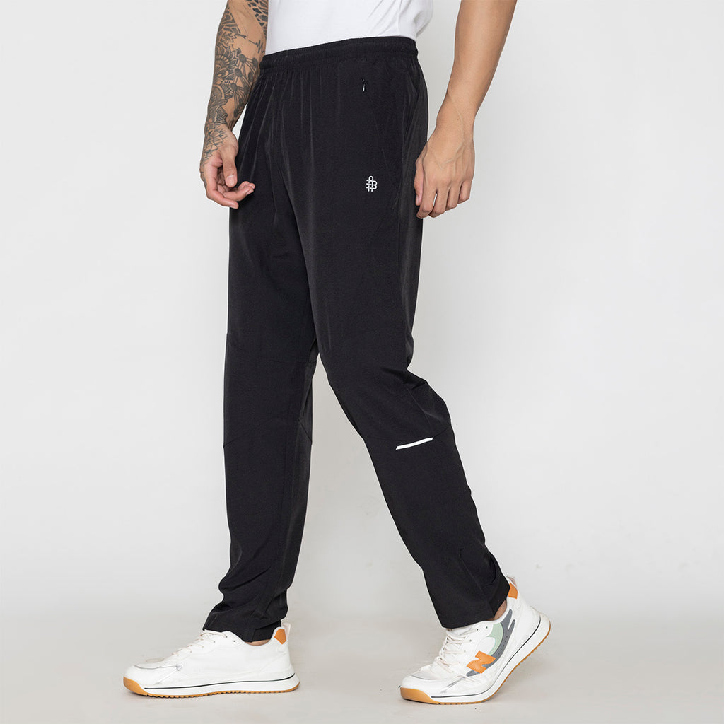 Men's Solid Trackpant- Black