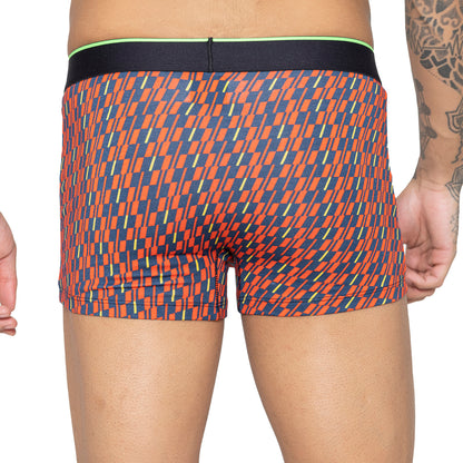 Men's Inner Supersoft Printed Modal Cotton Trunk - Single Pack | Red