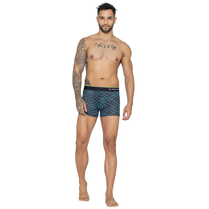 Men's Graphic Print Modal Cotton Trunks - Single Pack | Navy
