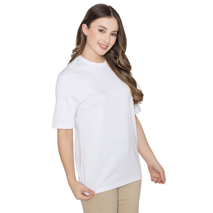 Women's Graphic Printed Cotton T-Shirt - White