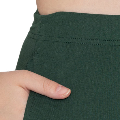 Women Soft Cotton Kurti Pant - Forest Green