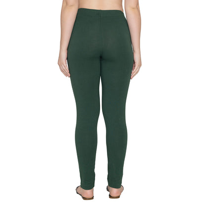 Women Soft Cotton Kurti Pant - Forest Green