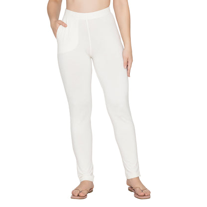 Women Soft Cotton Kurti Pant - White