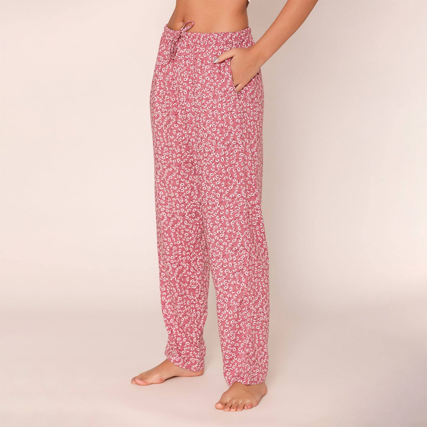 Women Printed Lower With Drawstring