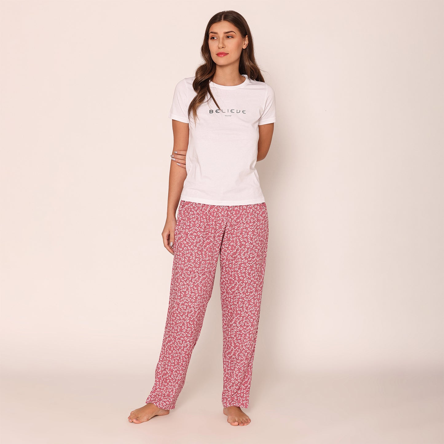 Women Printed Lower With Drawstring