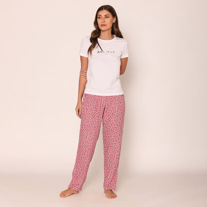 Women Printed Lower With Drawstring