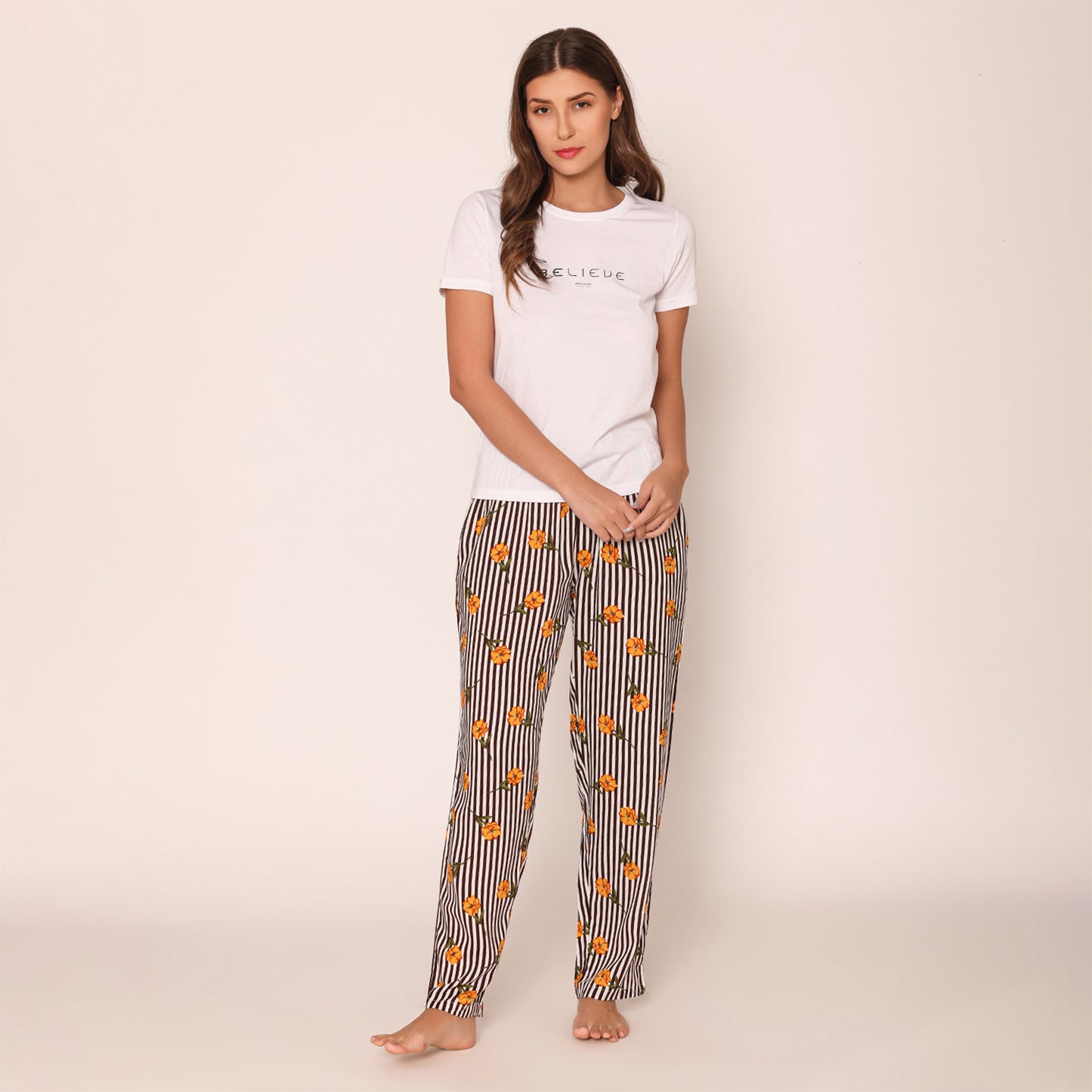 Women Printed Lower With Drawstring