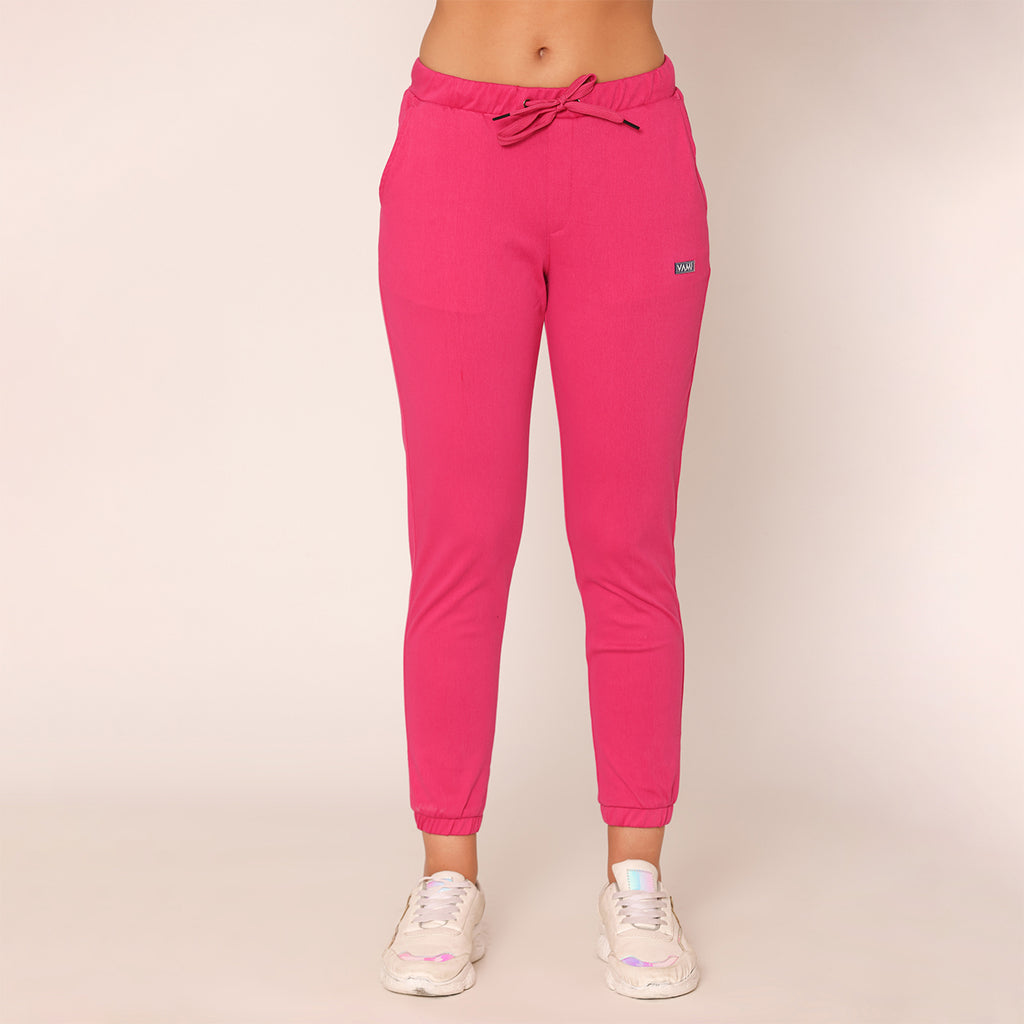 Slim Fit Joggers For Women - Magic Pink