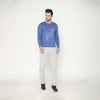 Men's Cotton Solid  Loungewear - Dutch Blue