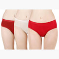 Women's Cotton & Lycra Briefs Hipster Panties-(PO3) (Color:- Assorted)